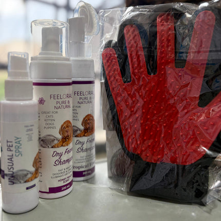 Offer : 2 Dry Shampoo + Perfum + Pet Grooming Gloves