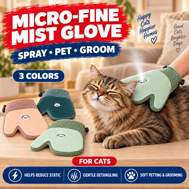 Grooming Mist Glove| Cat Petting and Grooming Gloves for Dogs & Cats