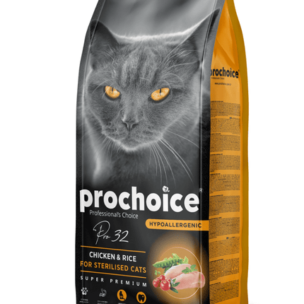 Prochoice hypoallergenic Dry food for Sterilized cats Chicken flavor 15kg