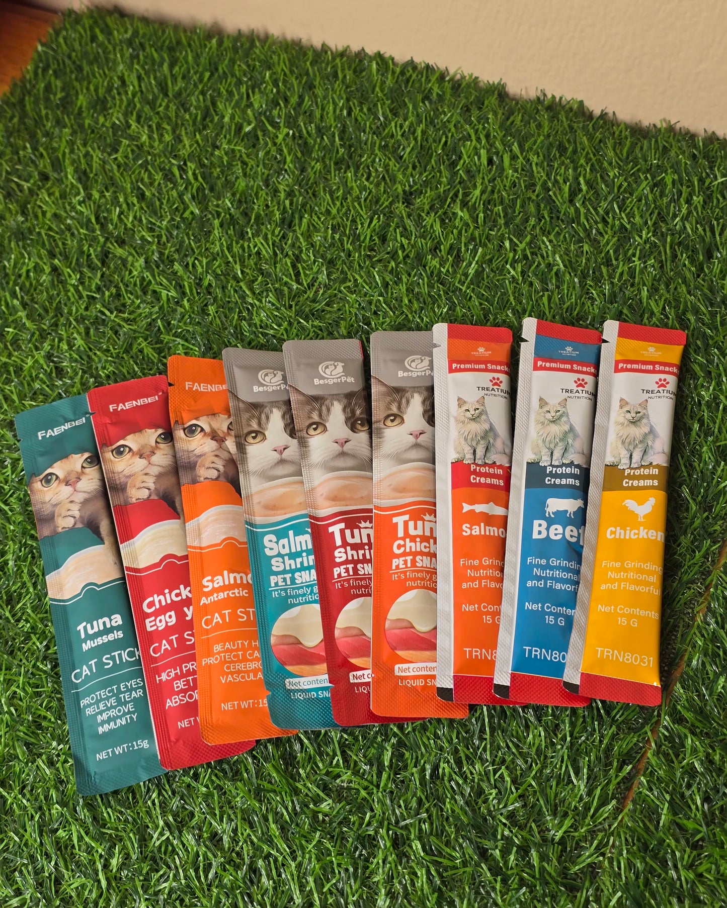 Snack Liquid offer: 60 pcs Of Snack Liquid Treats For Cats 10$