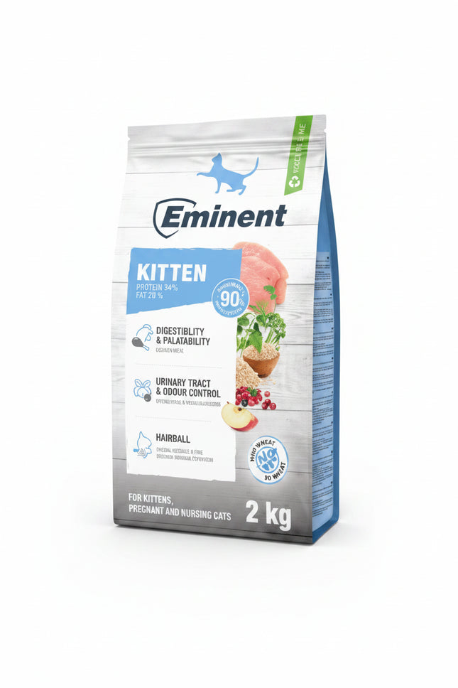 Offer- Super Premium cat dry food Eminent 2kg+ 5L litter+ 10 snack| Only for 20$ | Ultimate Cat Care Bundle EMINENT
