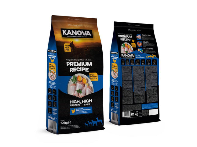 Kanova Premium Recipe Dog - High Protein & High Fats 10kg