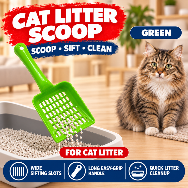 Cat litter scoop