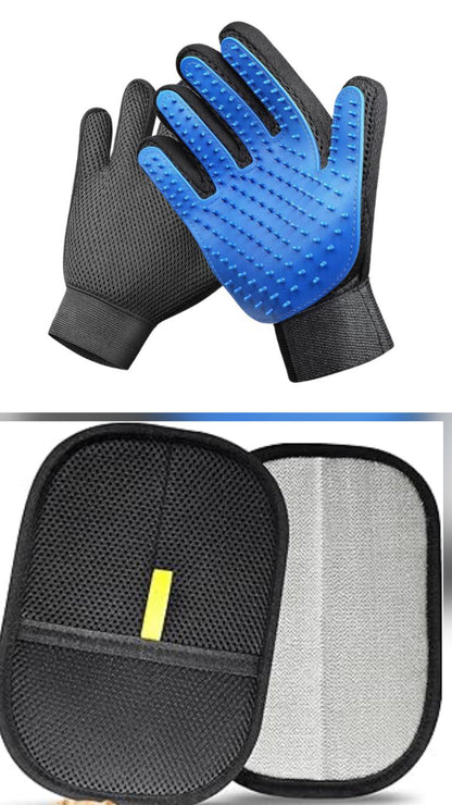 Pet Hair Remover Multiple Use + Pet Grooming Gloves = 10$