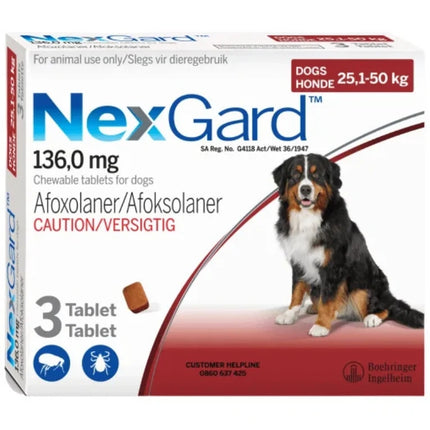 NexGard For Dog - Tick and Flea Protection - 10-25KG - Antiparasite External